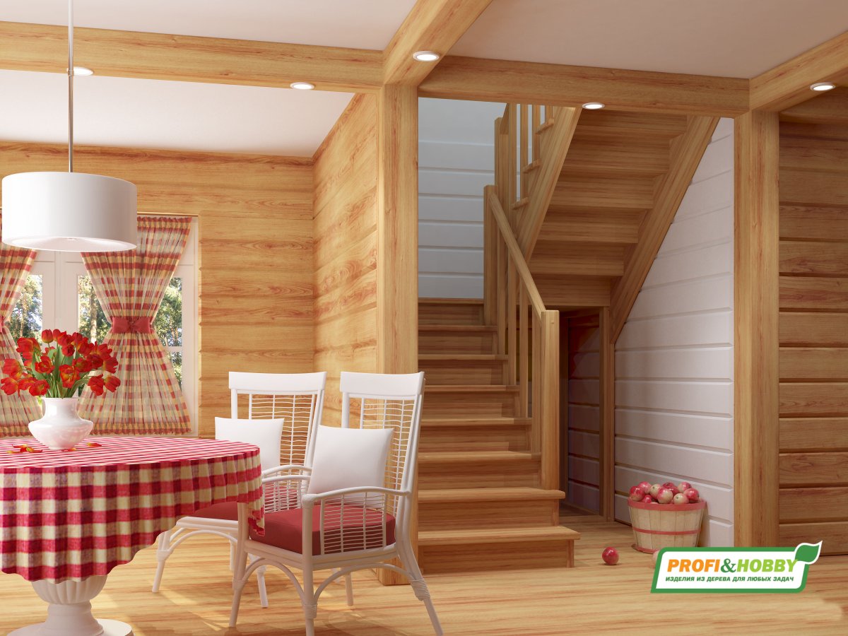 Десница в деревянном доме