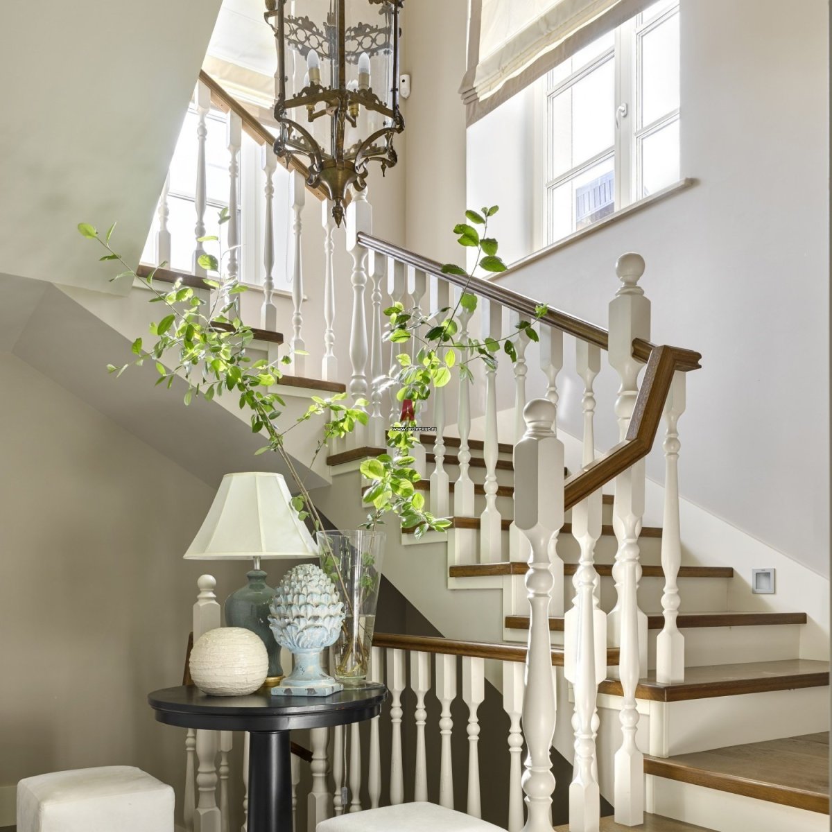 Лестница в стиле Прованс