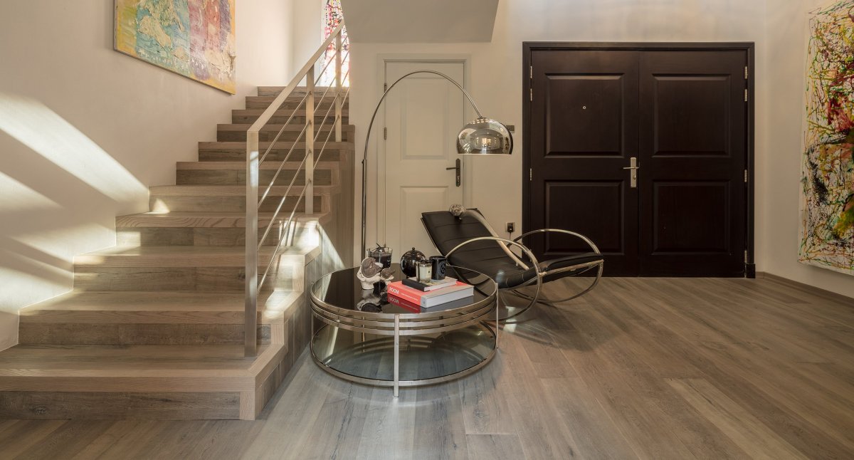 Паркет лестница