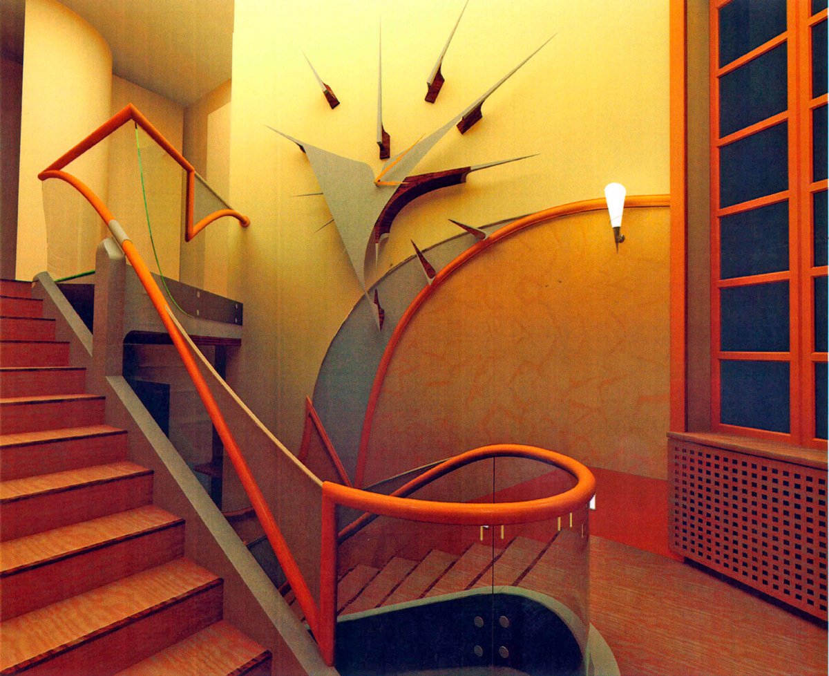 Украшение лестничных площадок