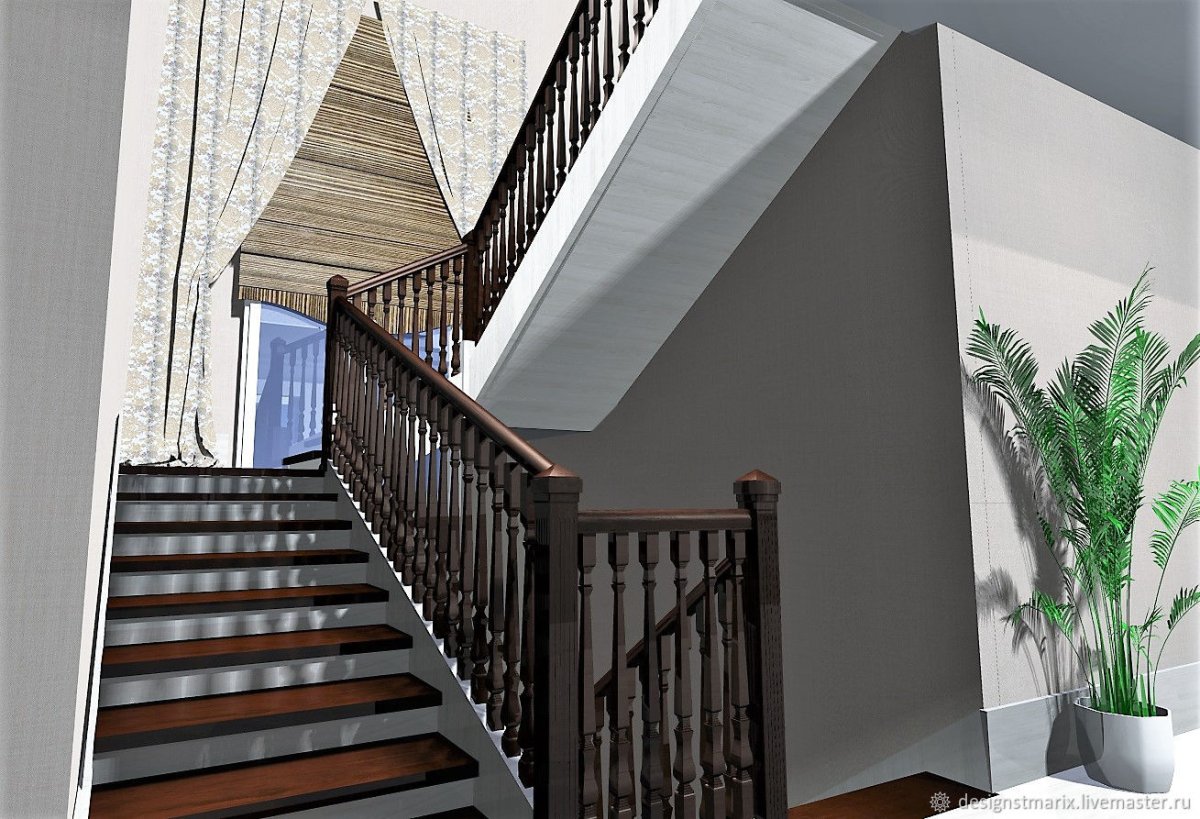 Лестница межэтажная лес-91 универсальная