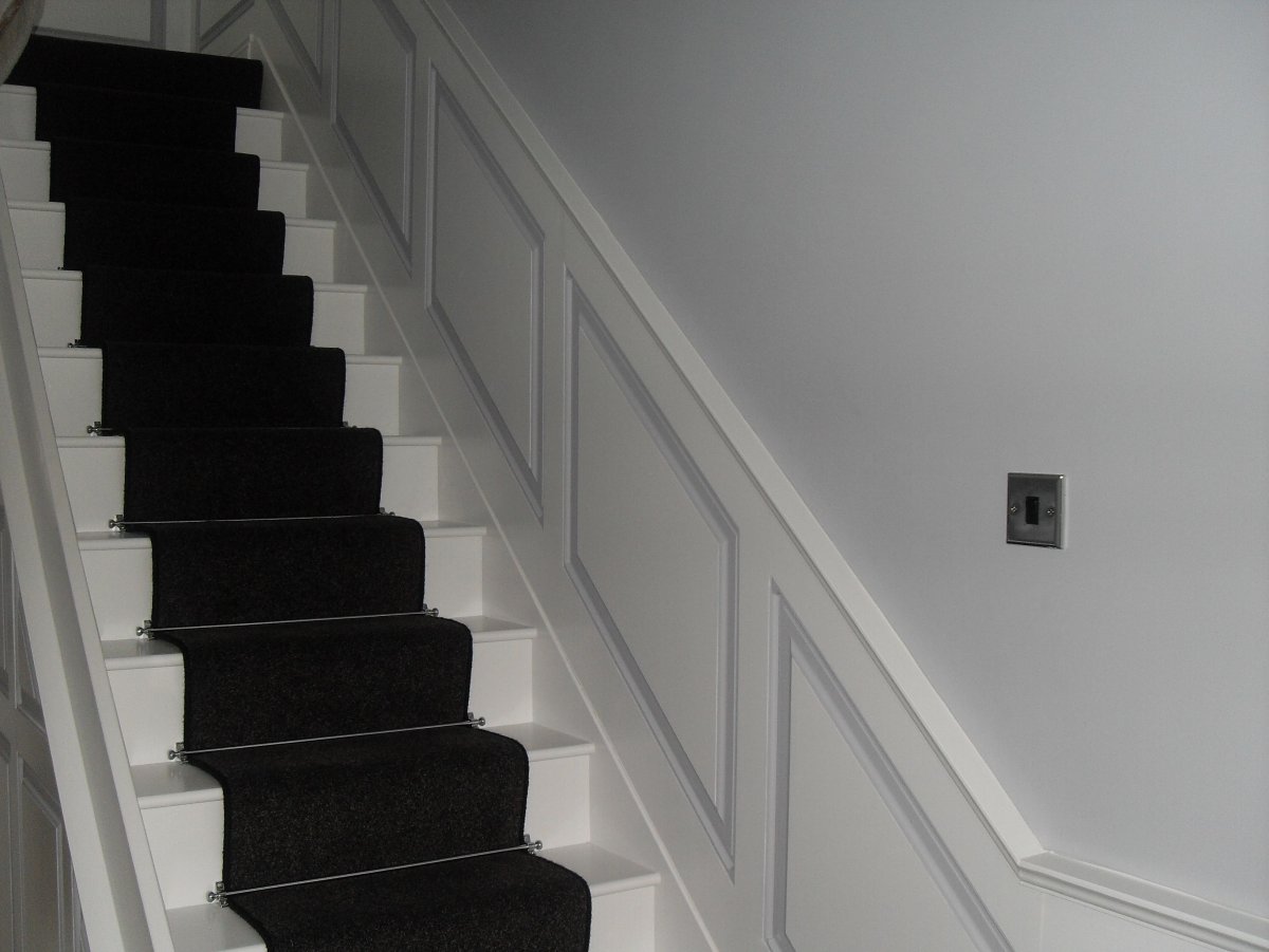 Отделка лестницы МДФ