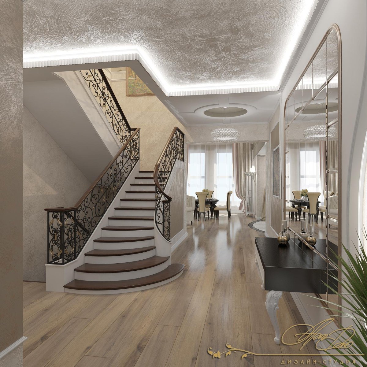 Освещение на лестничной площадке