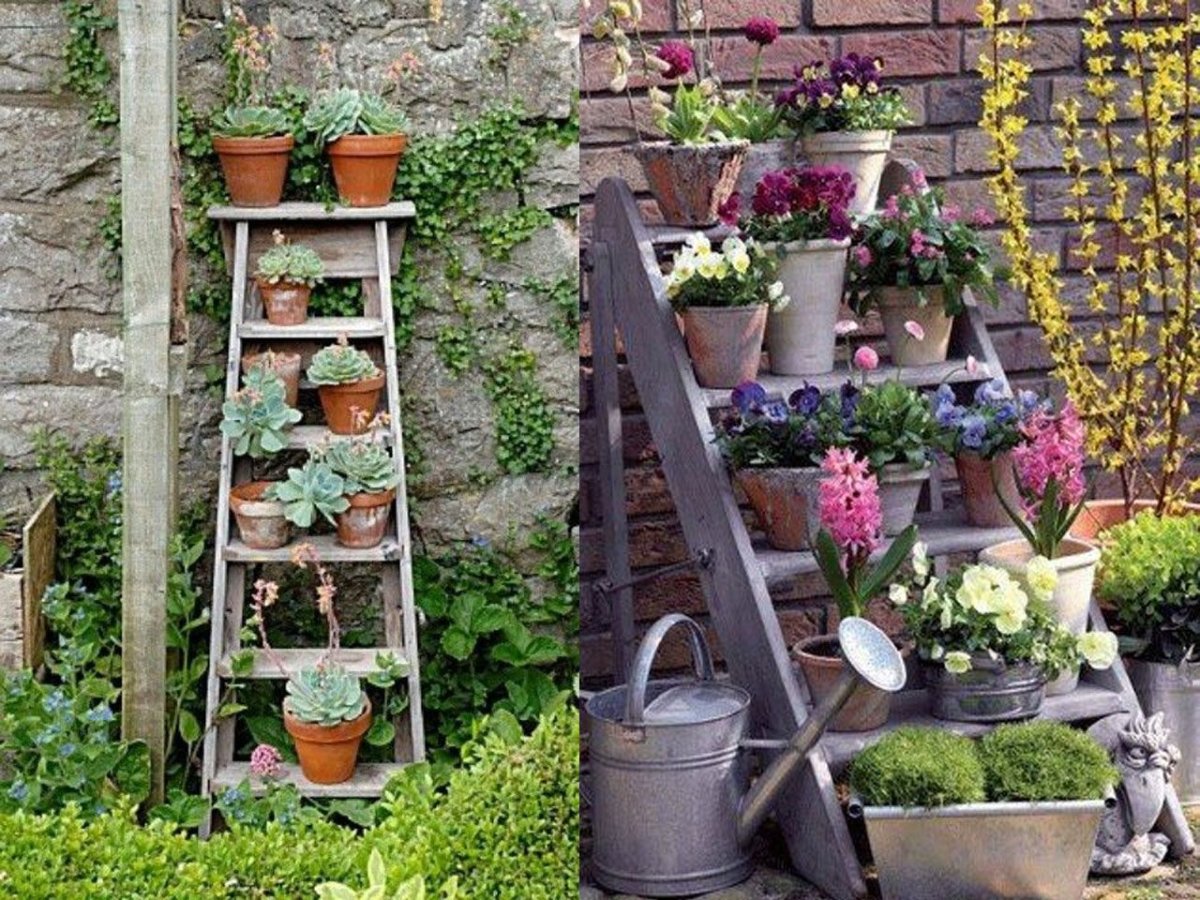 Необычные полки для цветов