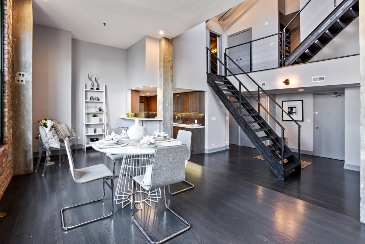 Лестница в Индустриальном стиле