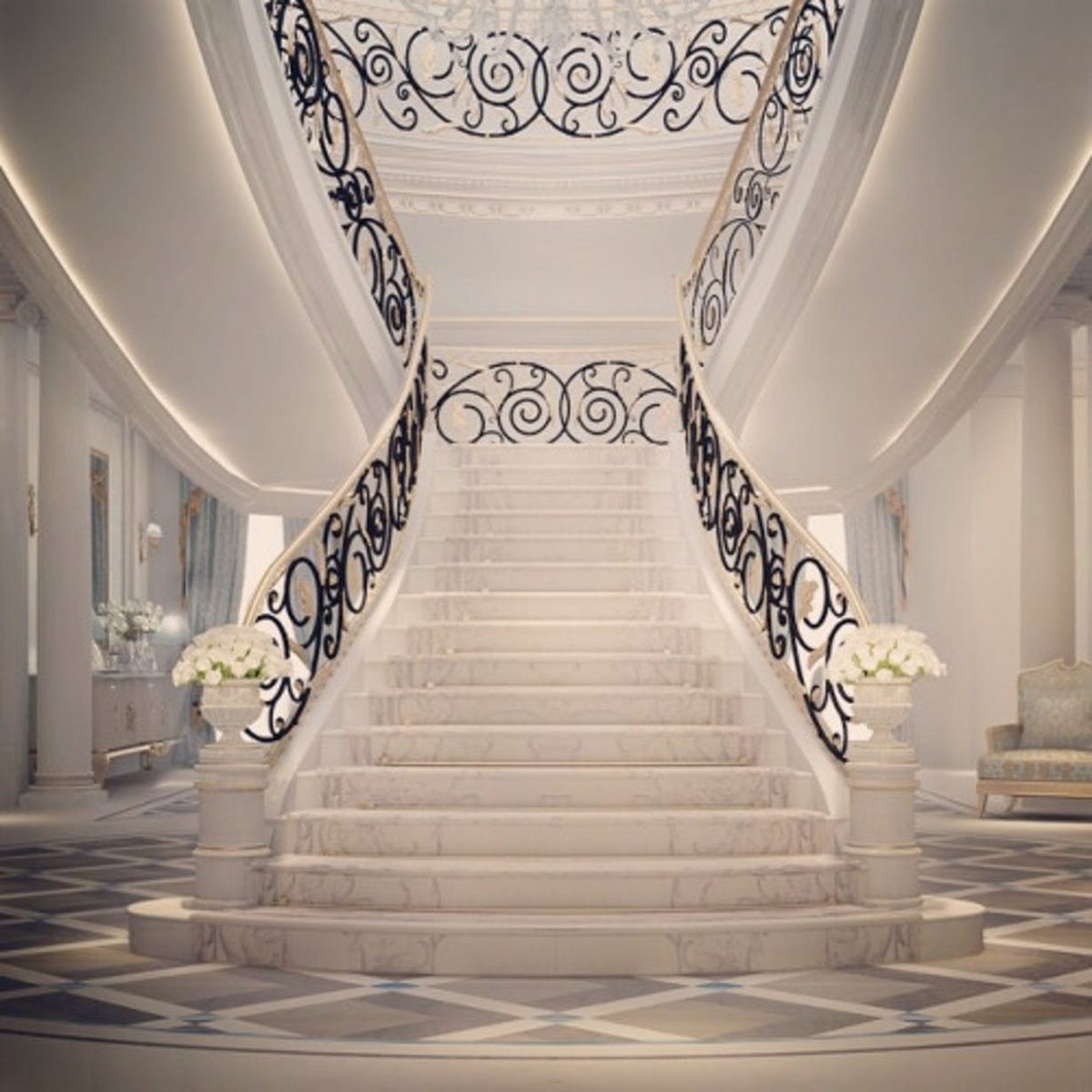 Лестница в стиле Барокко