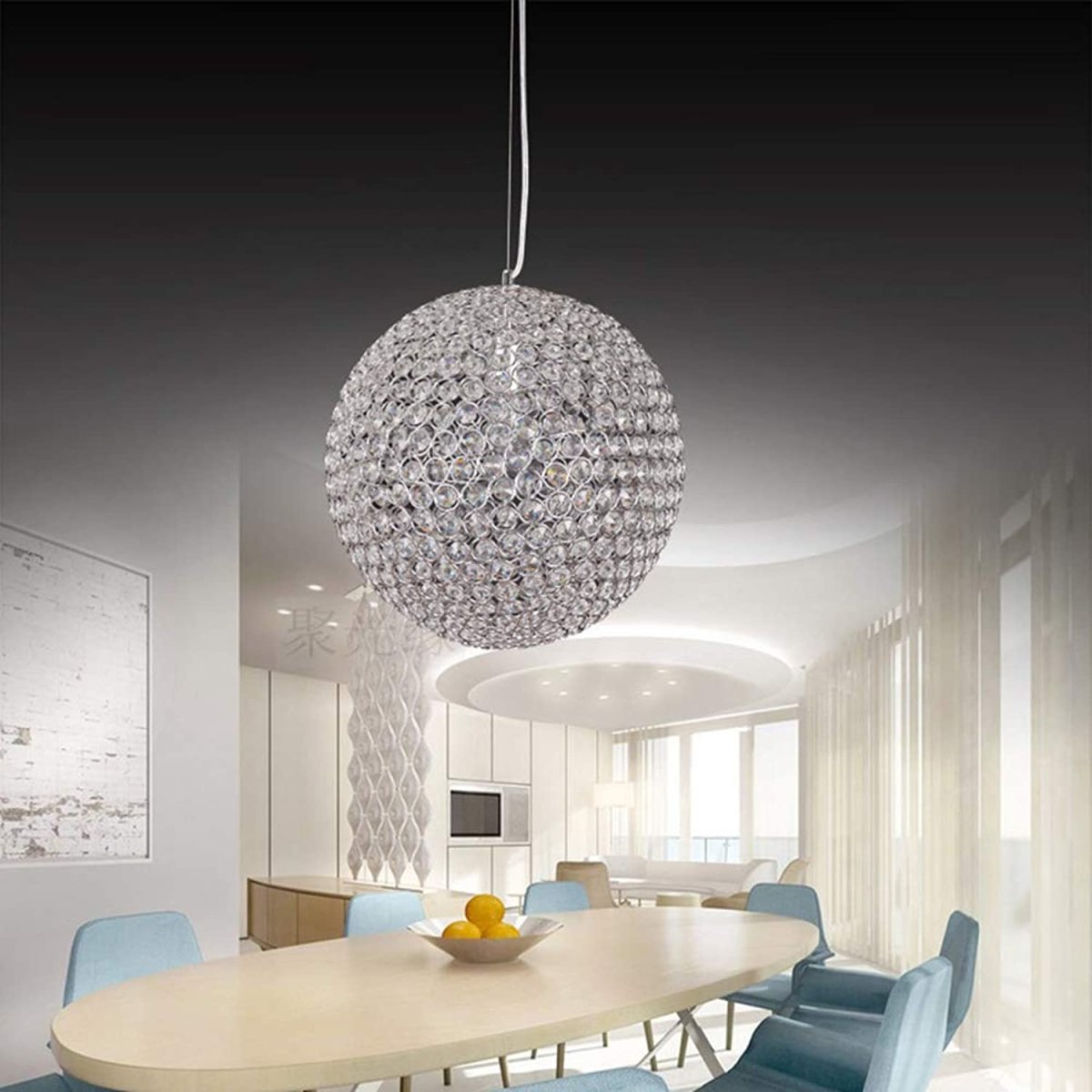 Круглый led подвесной светильник Модерн