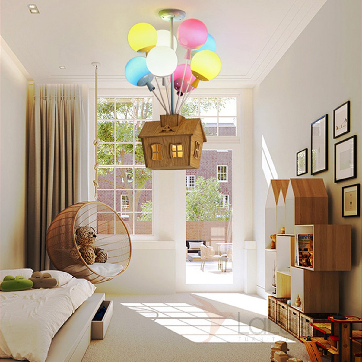 Люстра шар в спальню