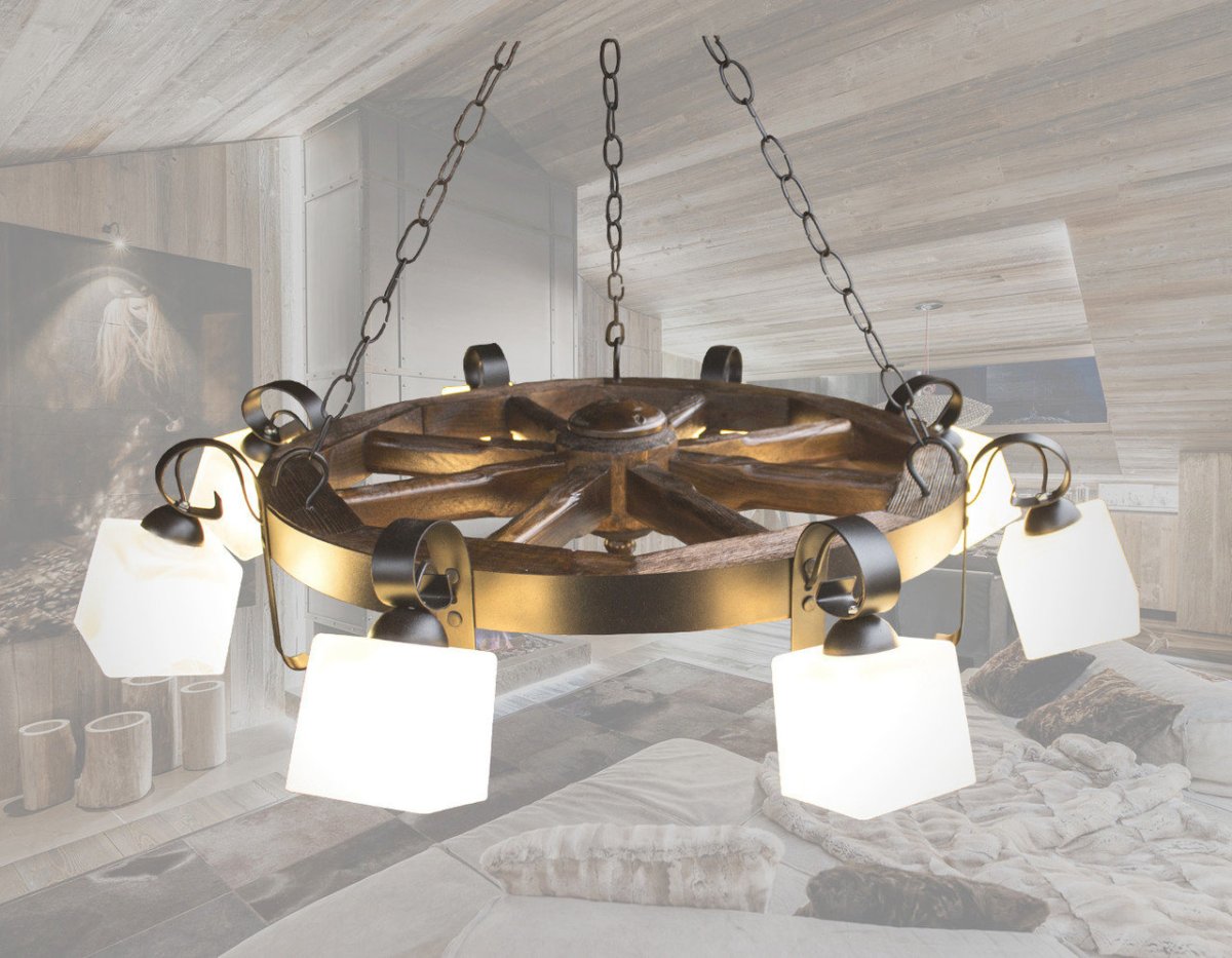 Люстра колесо