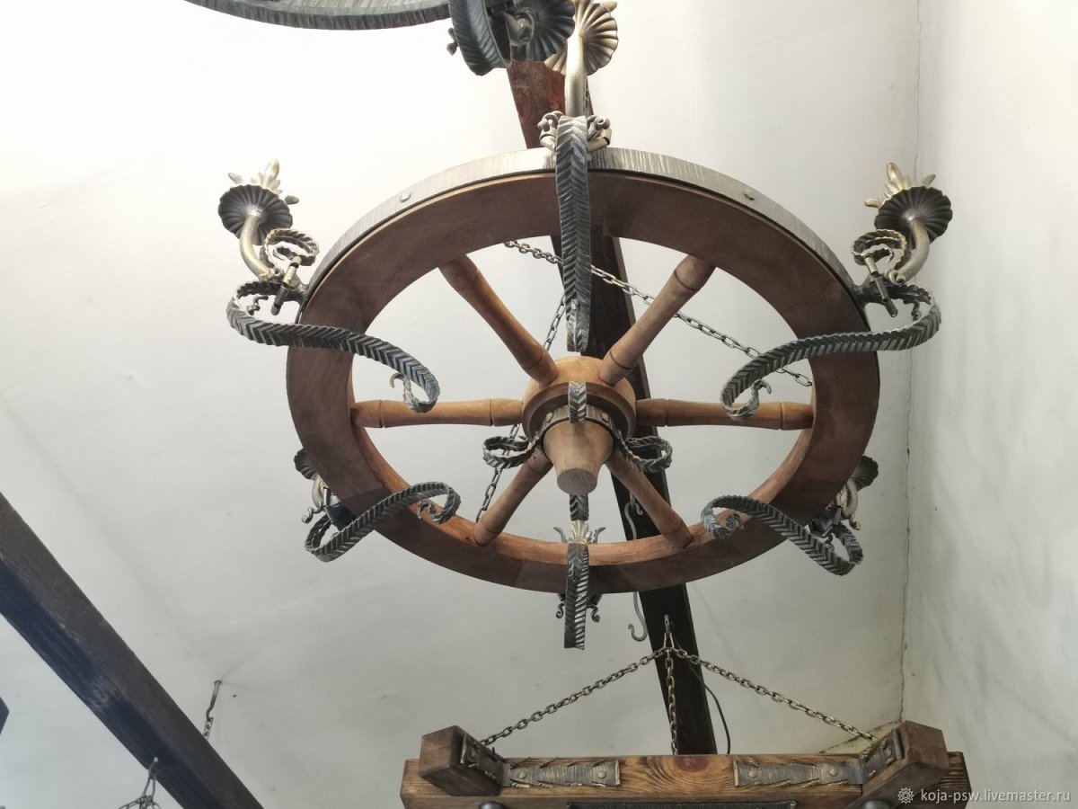 Деревянные люстры