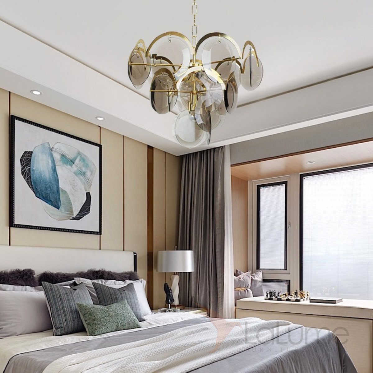 Современные люстры в спальню