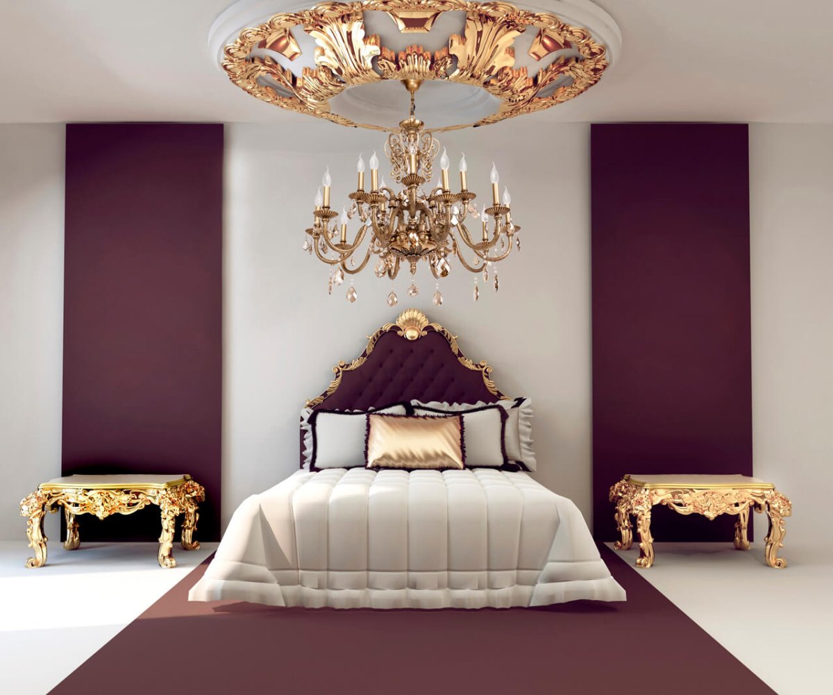 Современные люстры в спальню