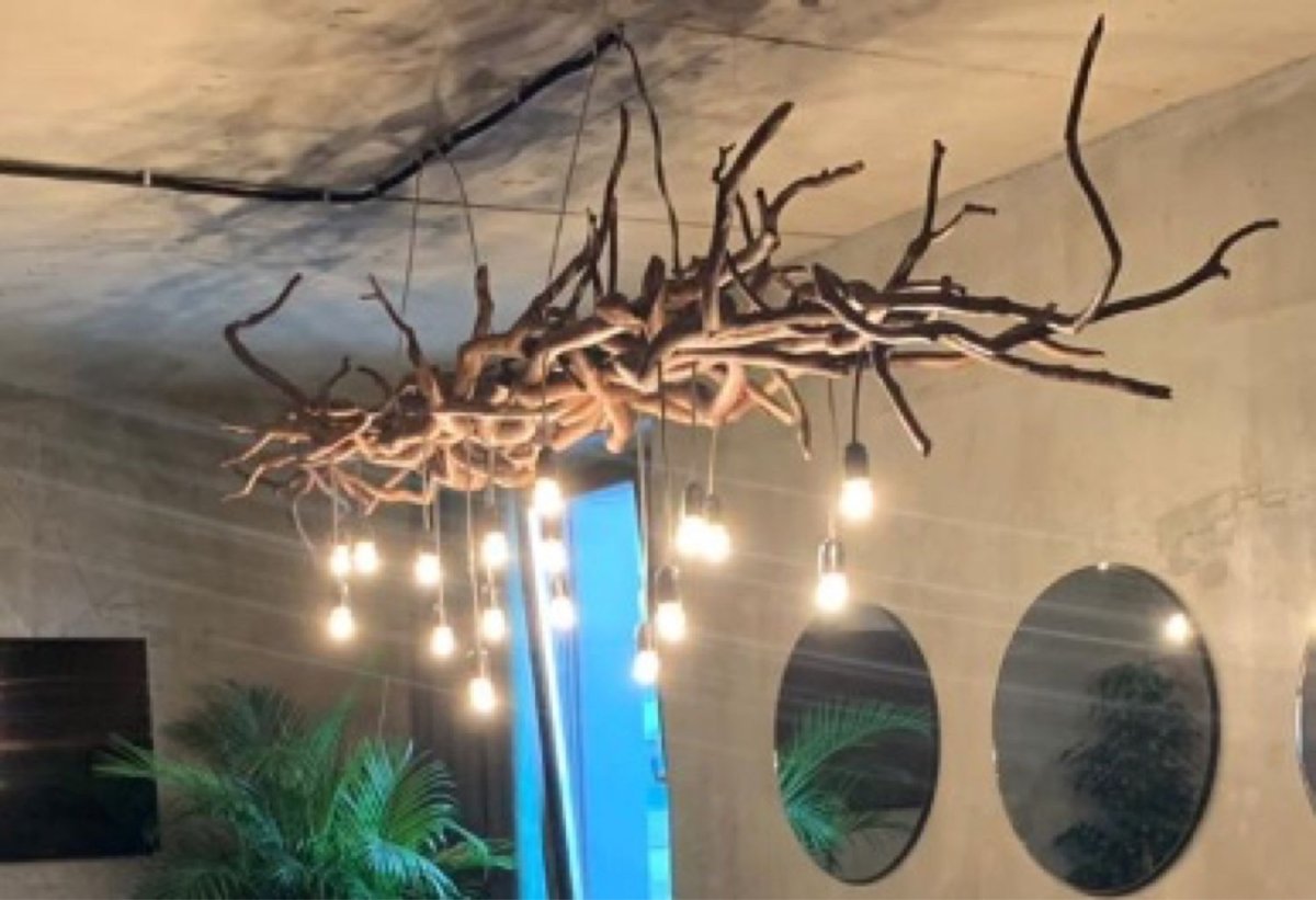 Люстра из коряги