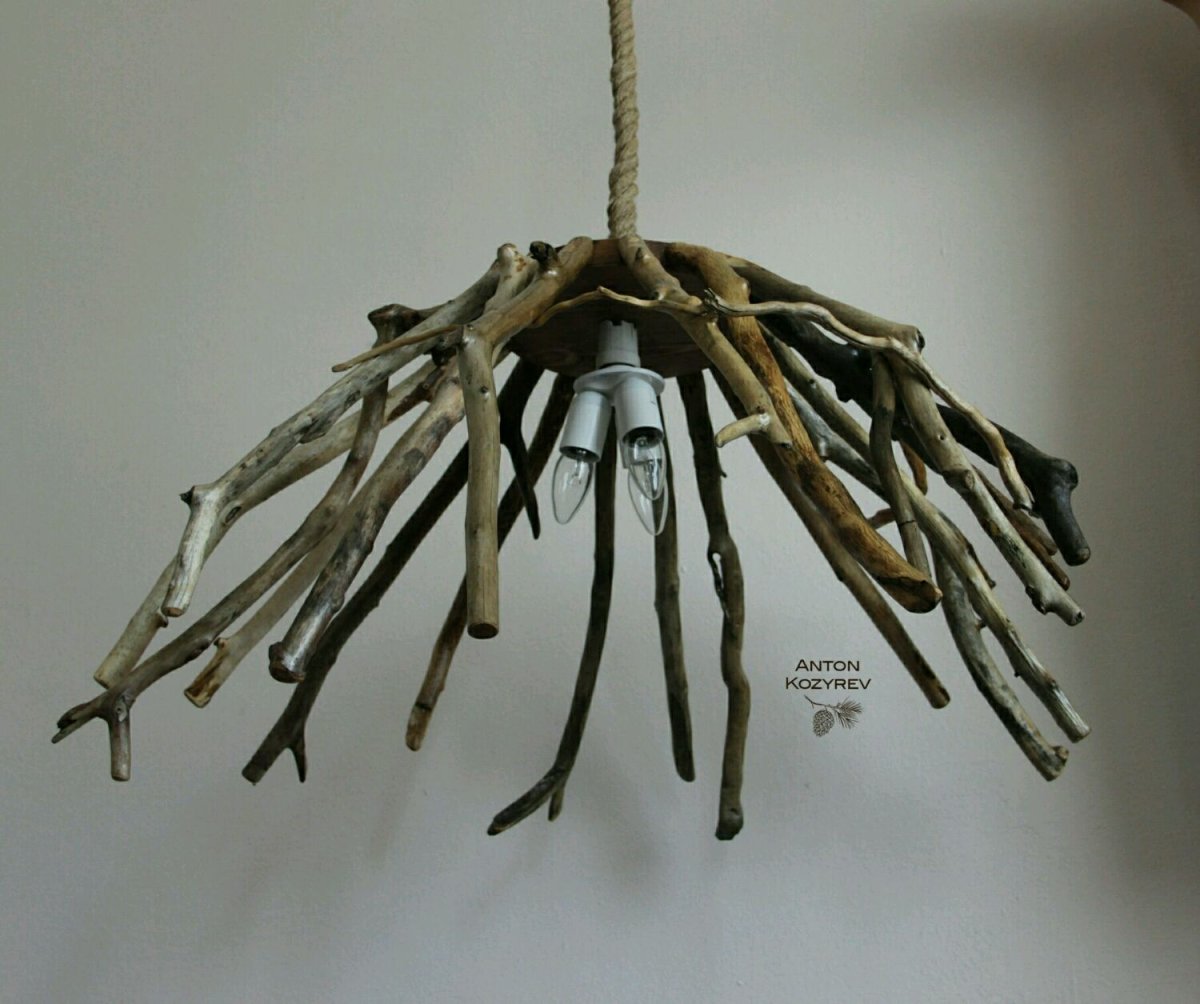 Люстра из коряги
