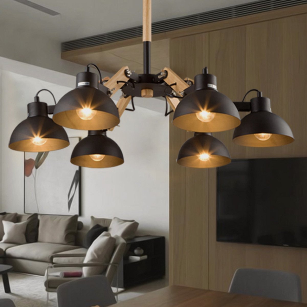 Люстра лофт, Скандинавия