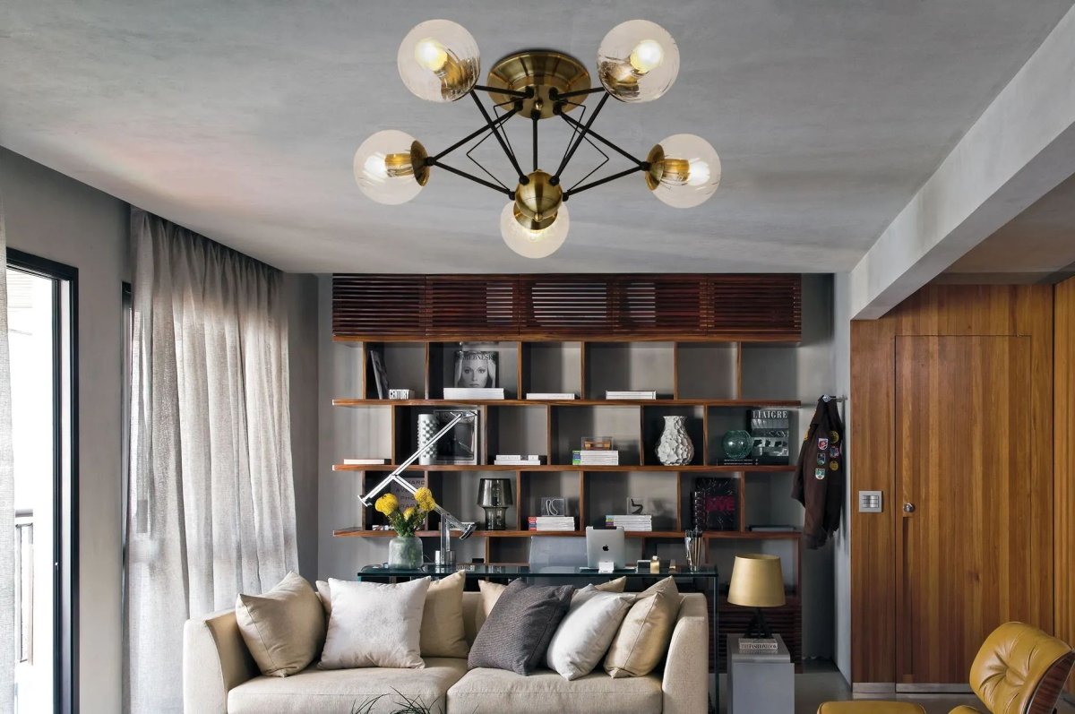 Люстра «Gavana» 590/5pl 5хе14х40 Вт цвет коричневый