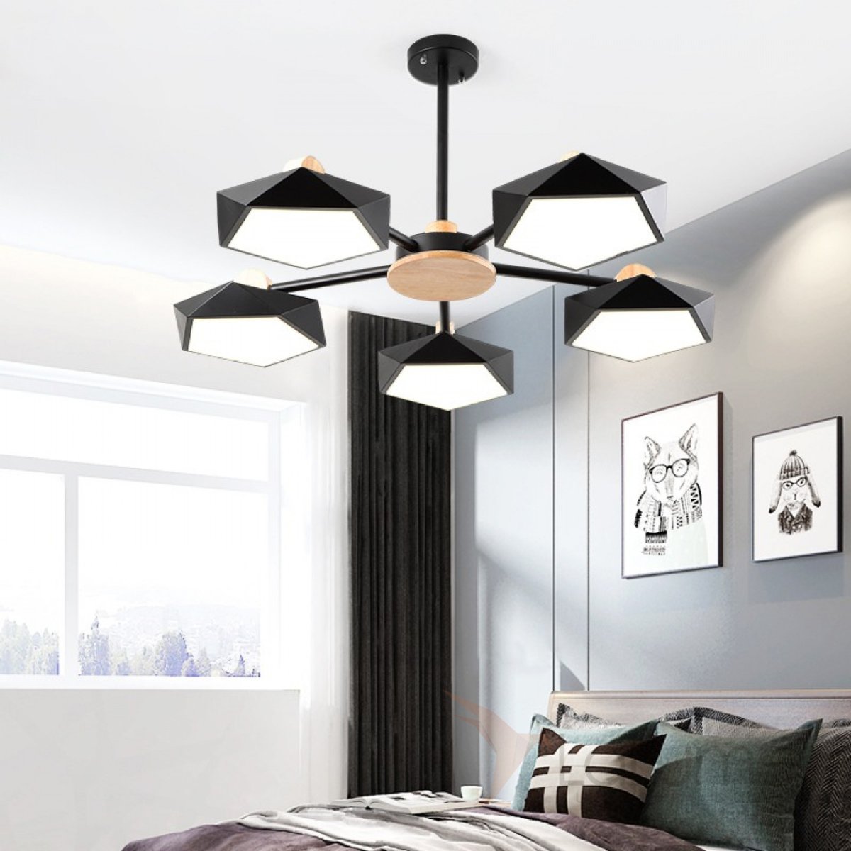 Люстра в скандинавском стиле