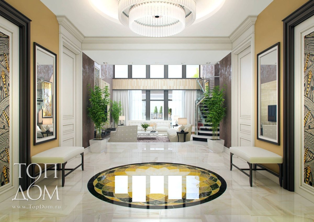 Дизайнерский интерьер холла