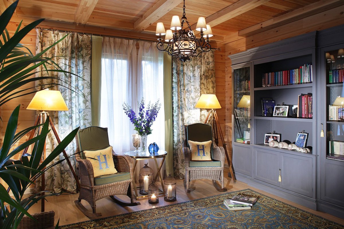 Люстра в деревянный дом