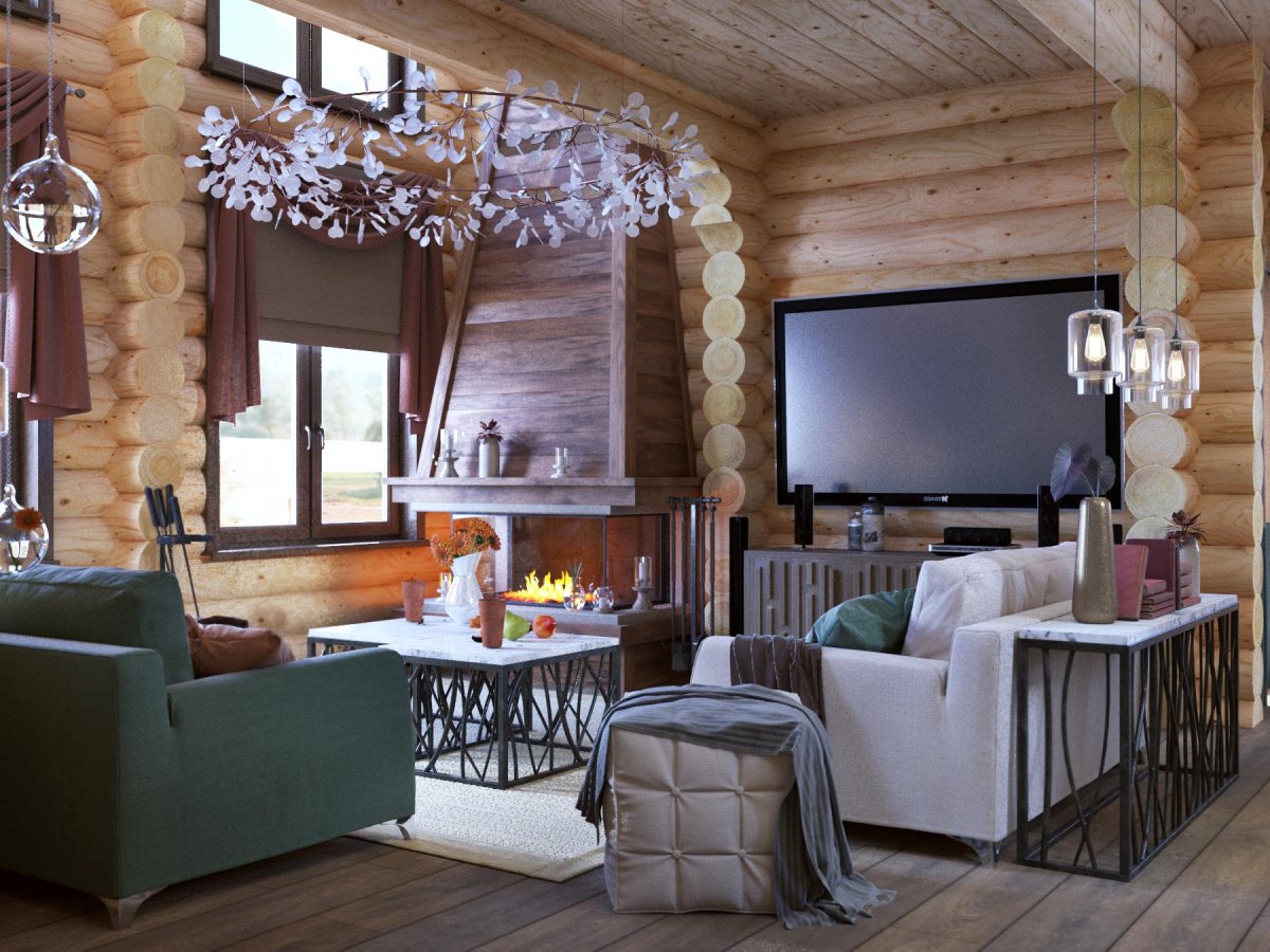 Интерьер сруба