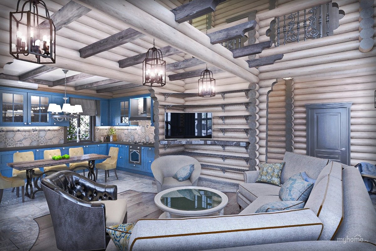 Светильники в срубе