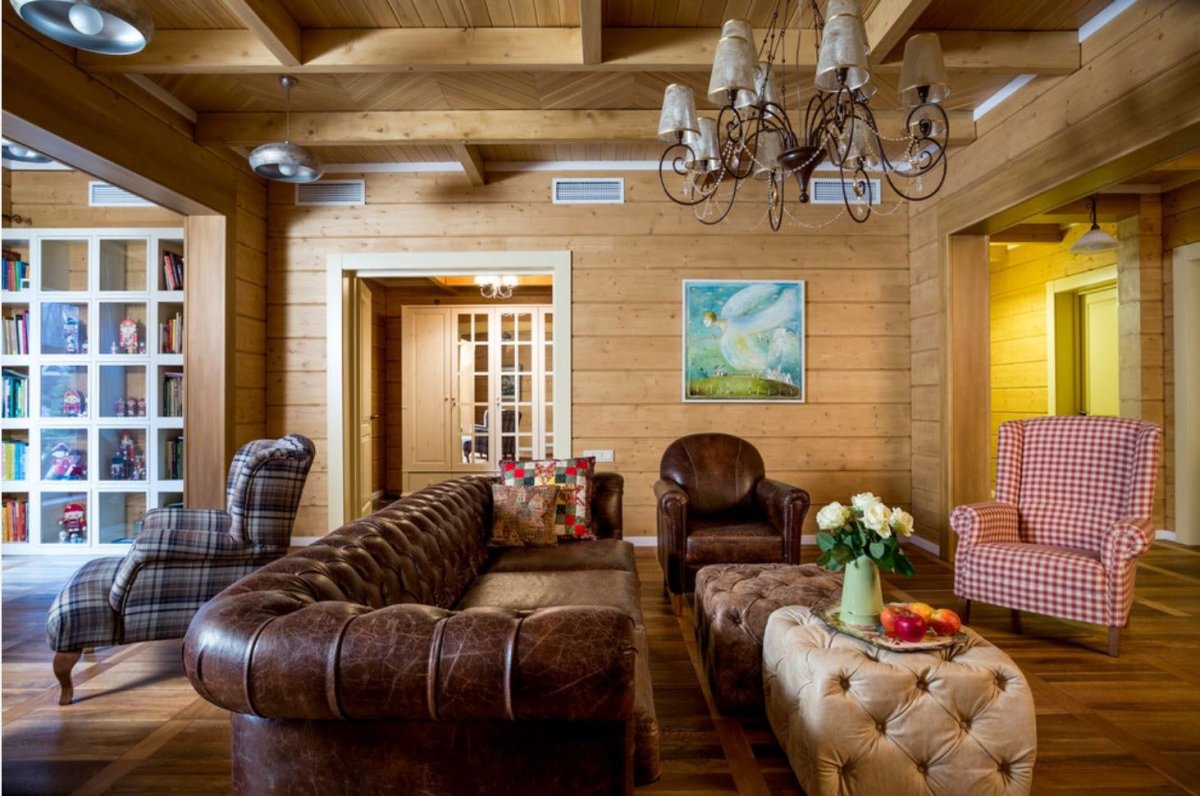 Интерьер в деревянном доме