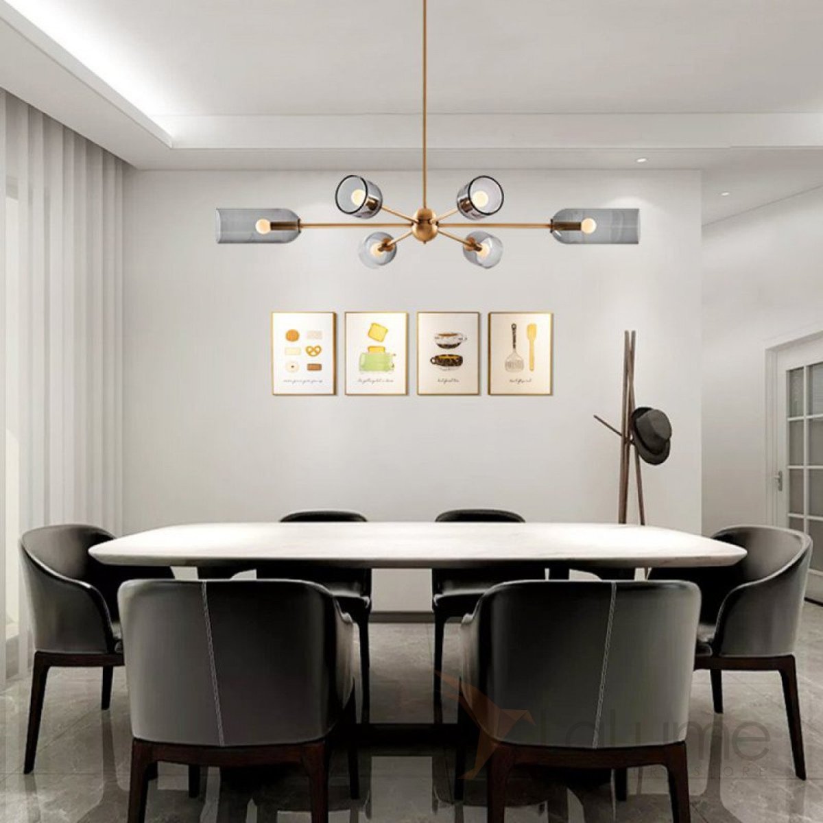 Светильник над обеденным столом