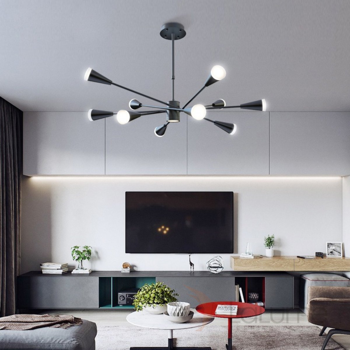 Светодиодная Минималистская люстра в скандинавском стиле Milton