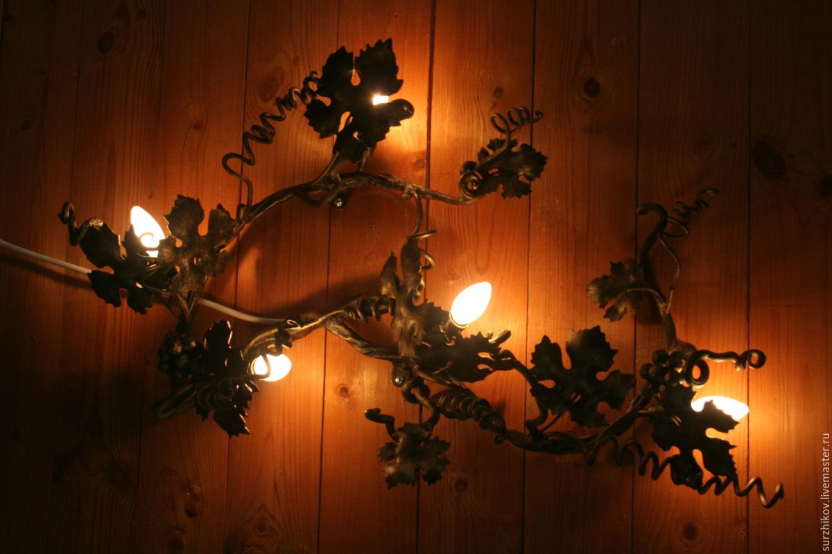 Кованые бра на стену