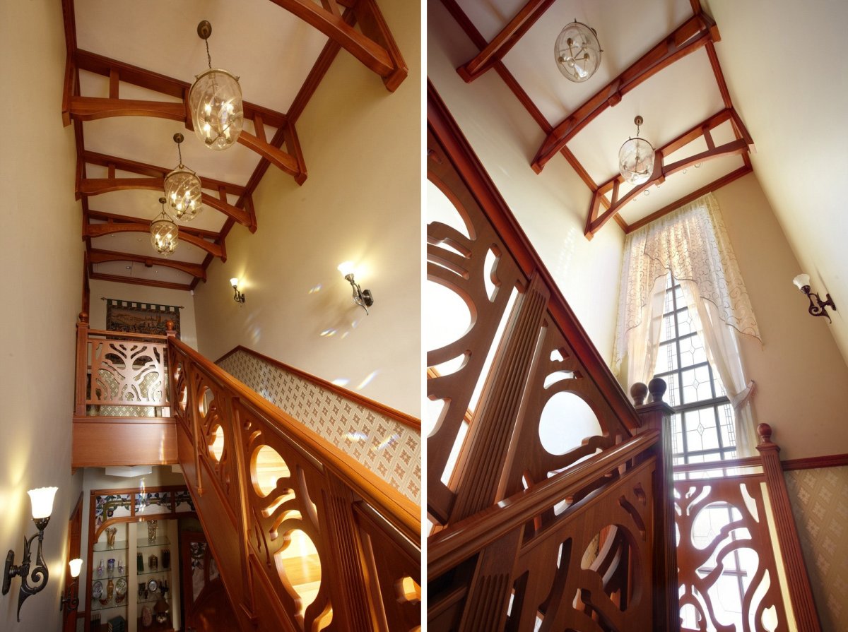 Люстра на лестничный пролет