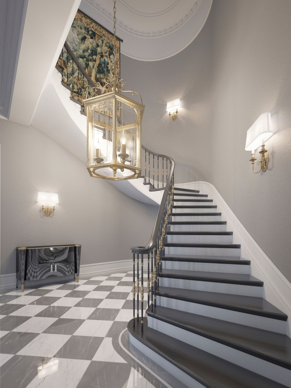 Люстра в коридор в частном доме