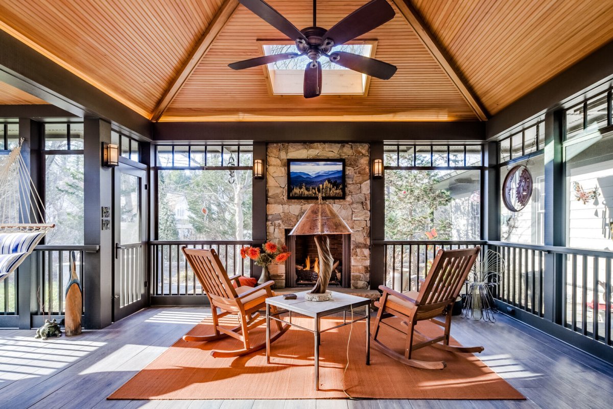 Красивые светильники на веранду