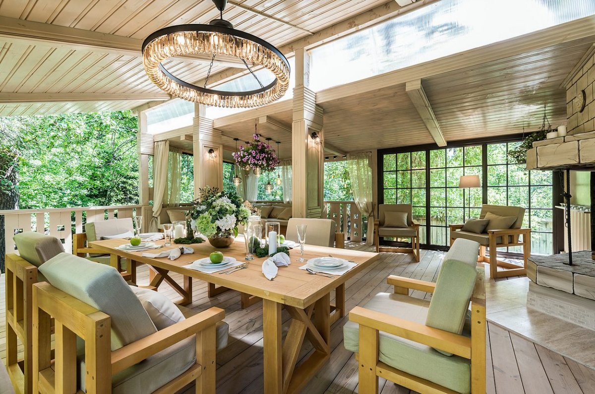 Люстра на террасу