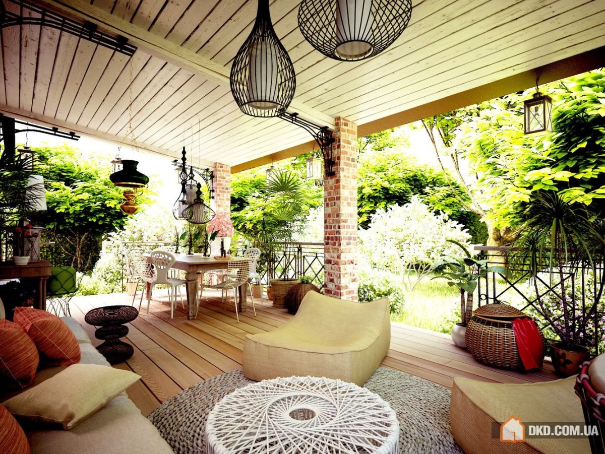 Люстра на террасу