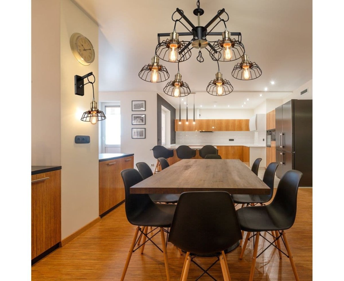 Люстра Loft 6 BK e27