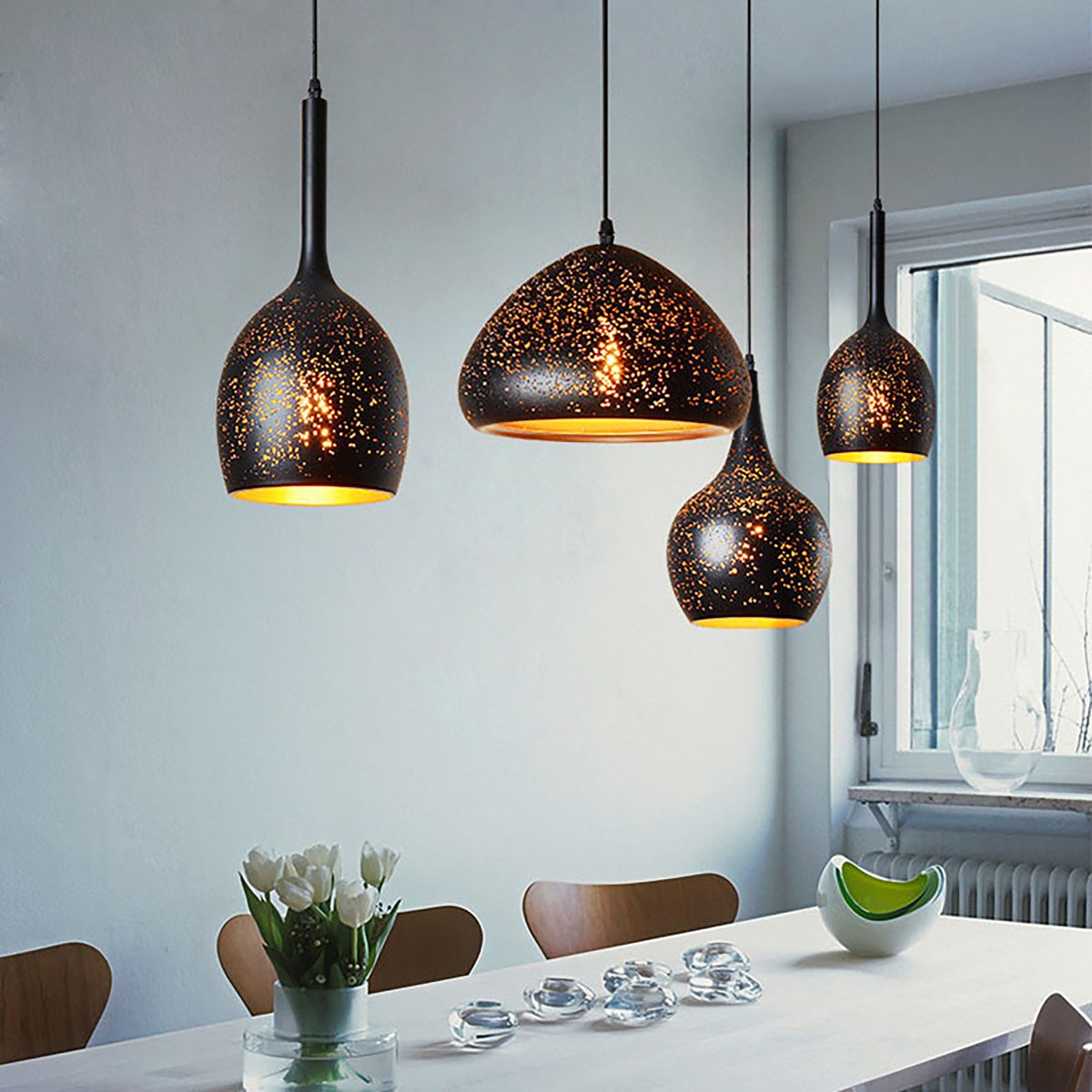 Подвесная лампа Железный лофт ретро e27