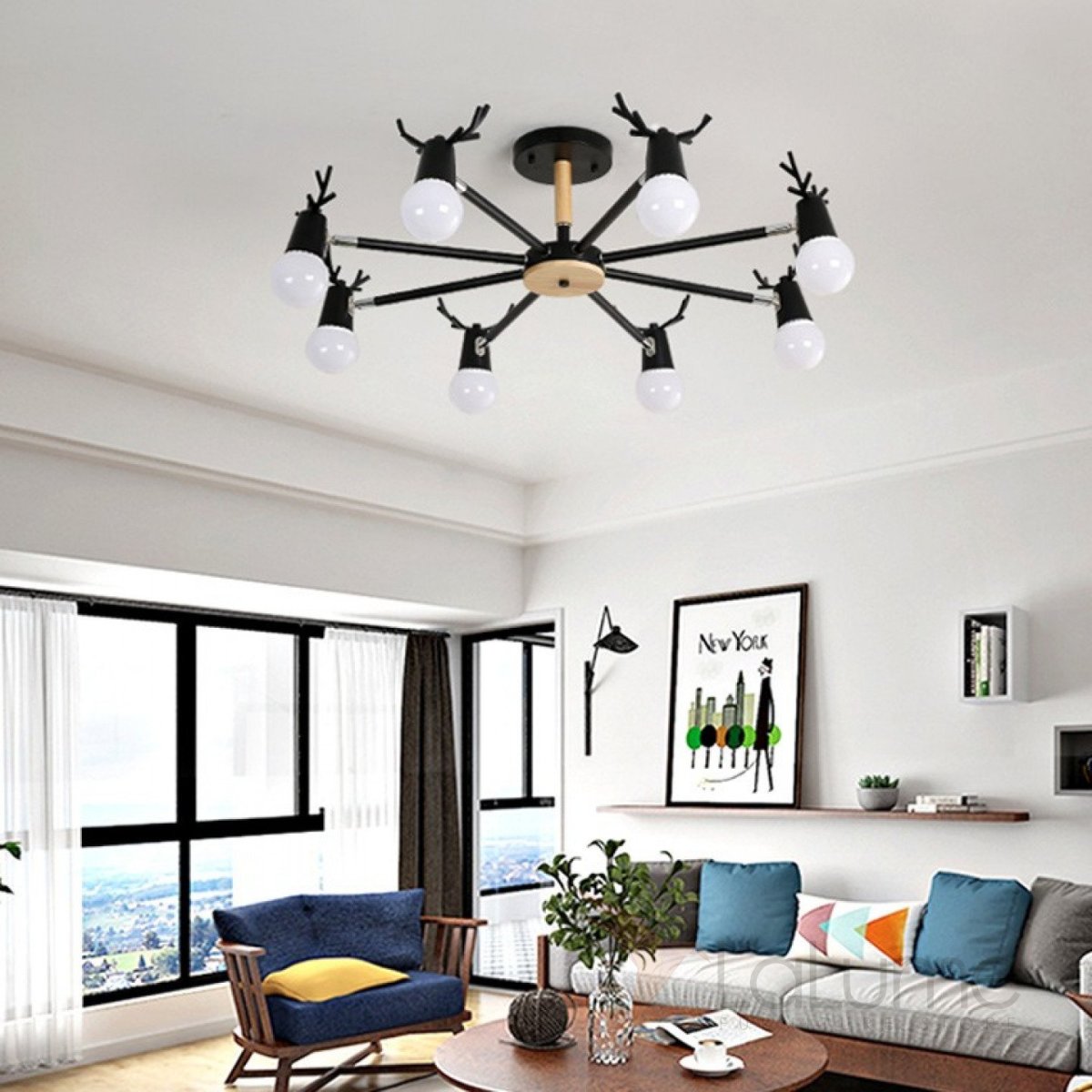 Люстра в скандинавском стиле