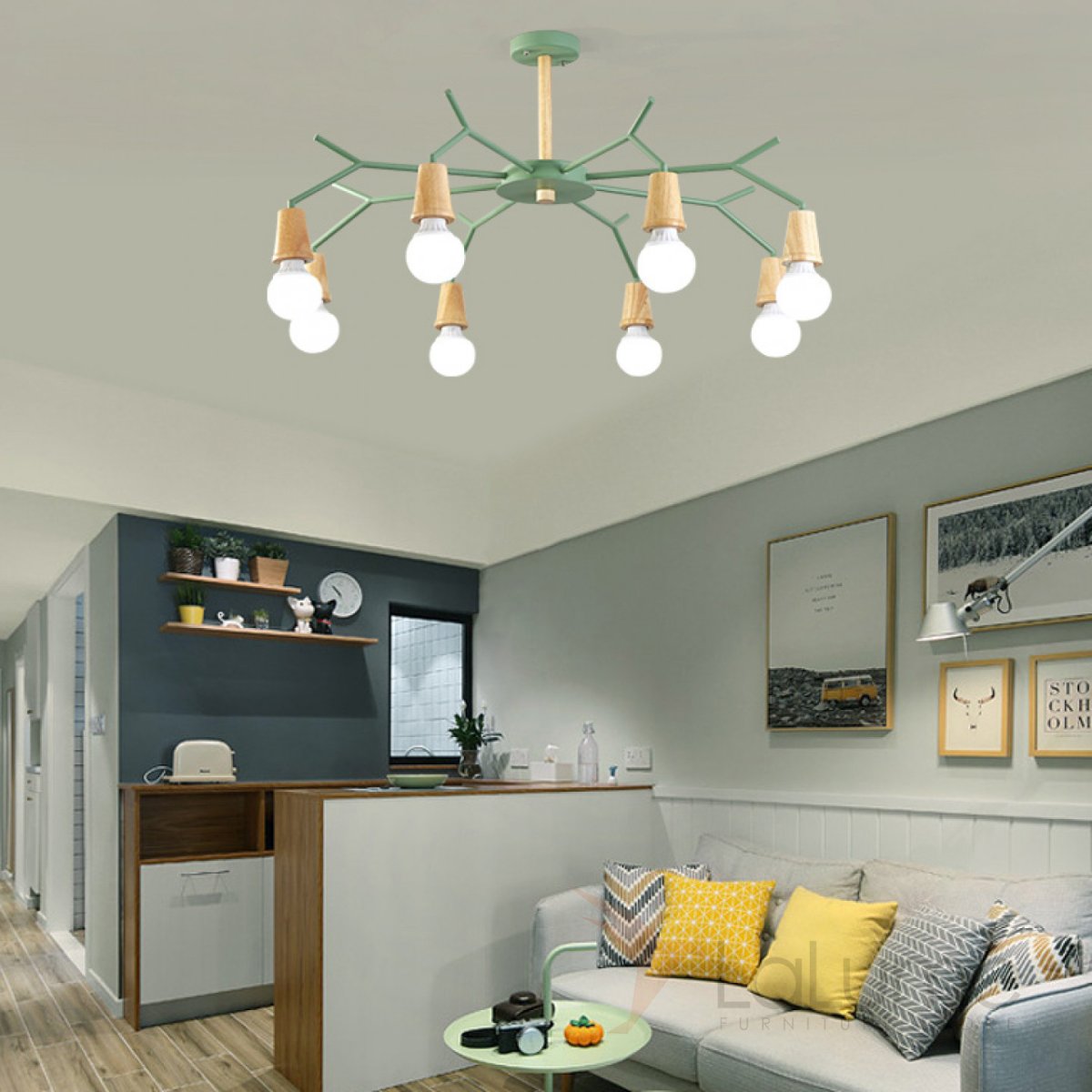 Люстра в скандинавском стиле