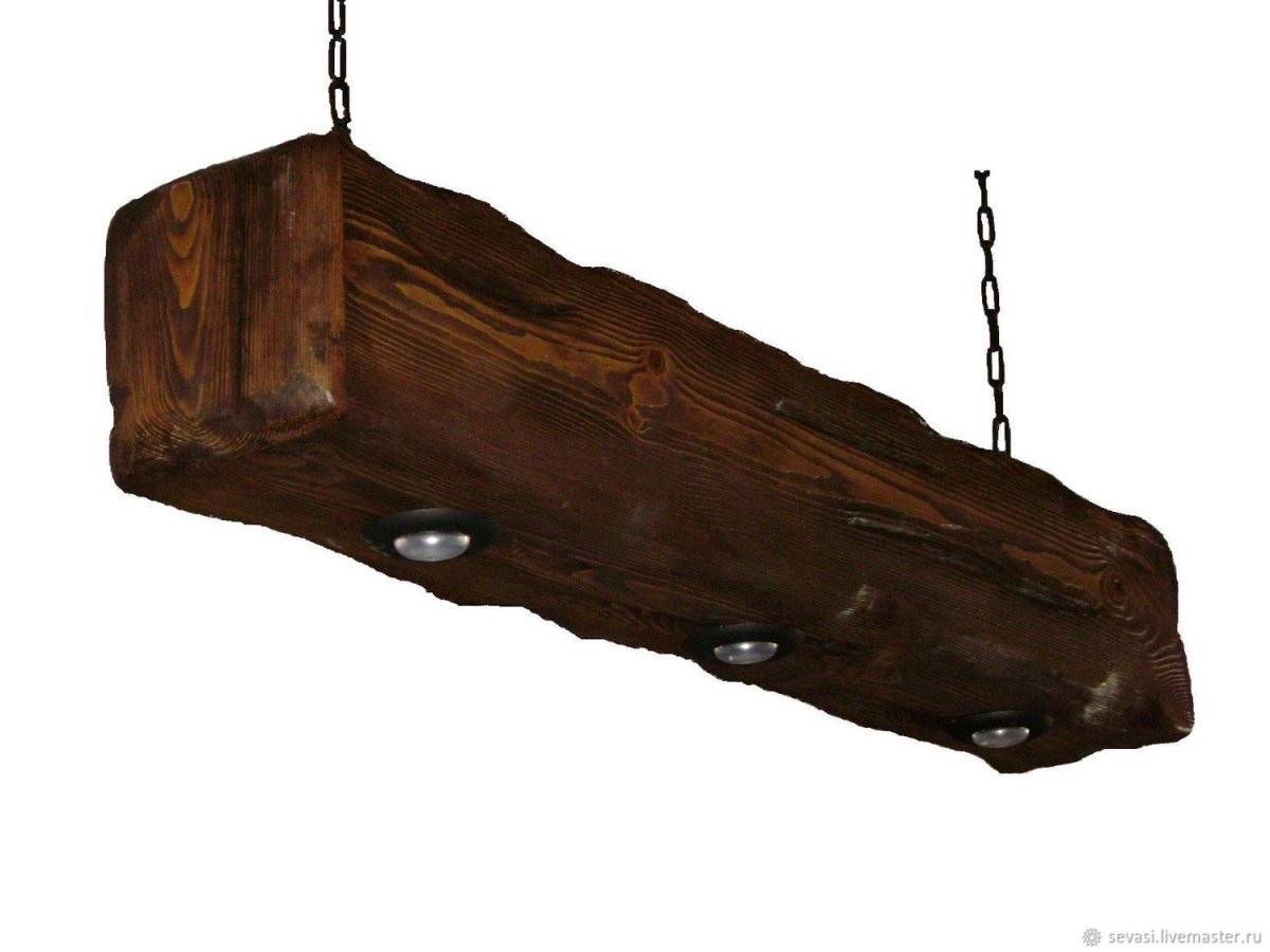 Деревянные люстры