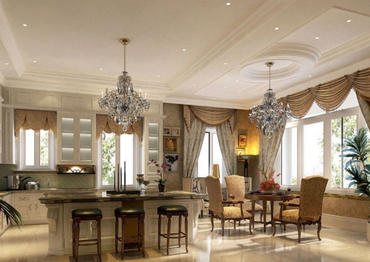 Потолок в неоклассическом стиле