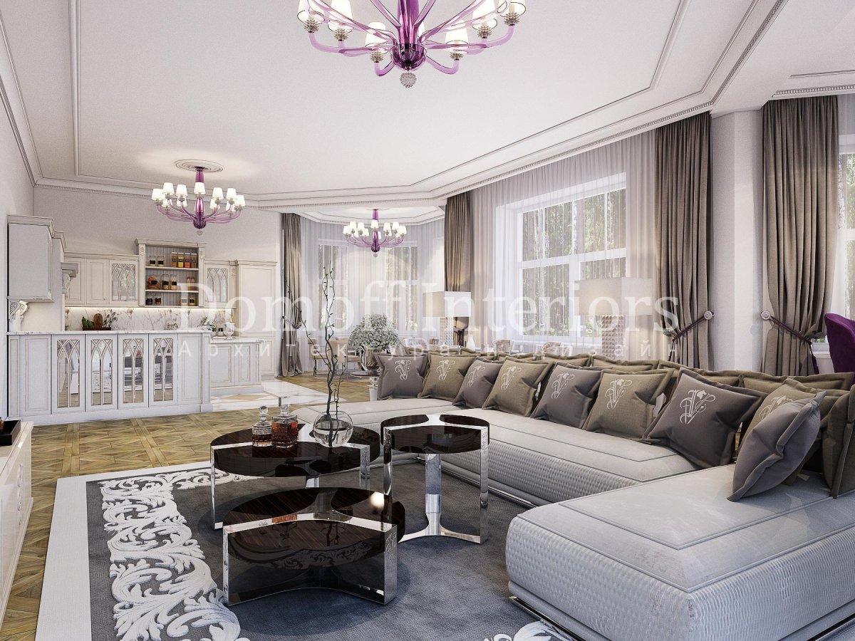 Кессонные потолки Неоклассика