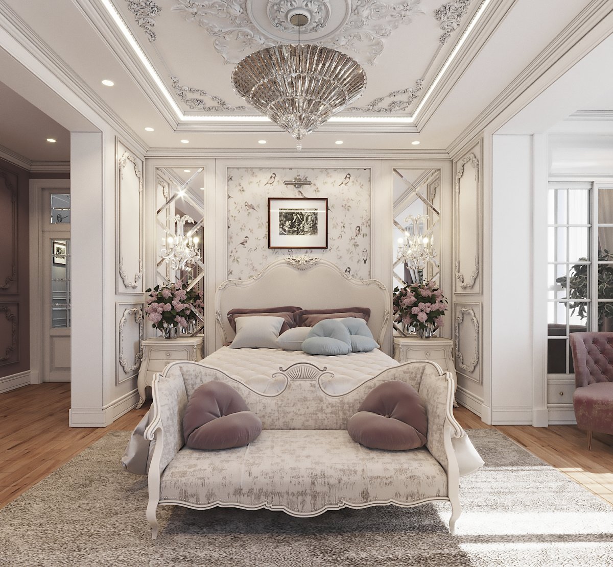 Потолок в неоклассическом стиле