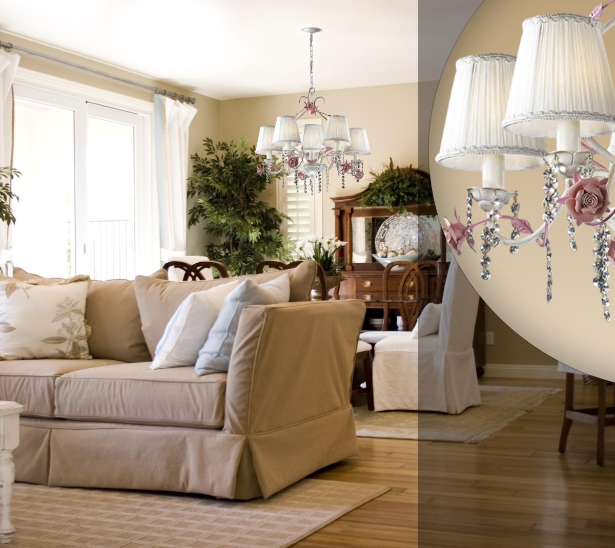 Люстра в небольшую гостиную