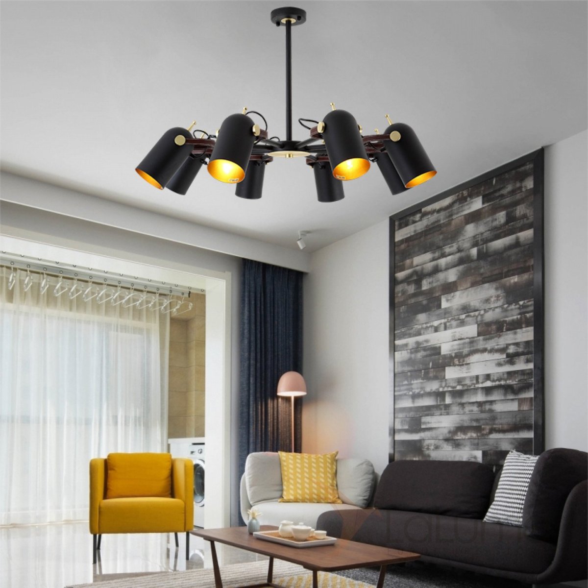 Хрустальная люстра в интерьере