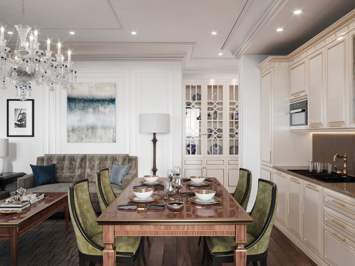 Люстры в классическом стиле в интерьере