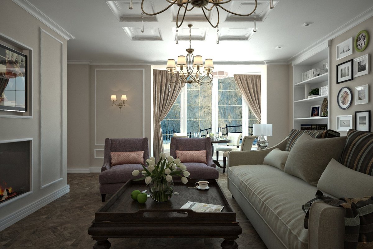 Гостиная Неоклассика Тиффани