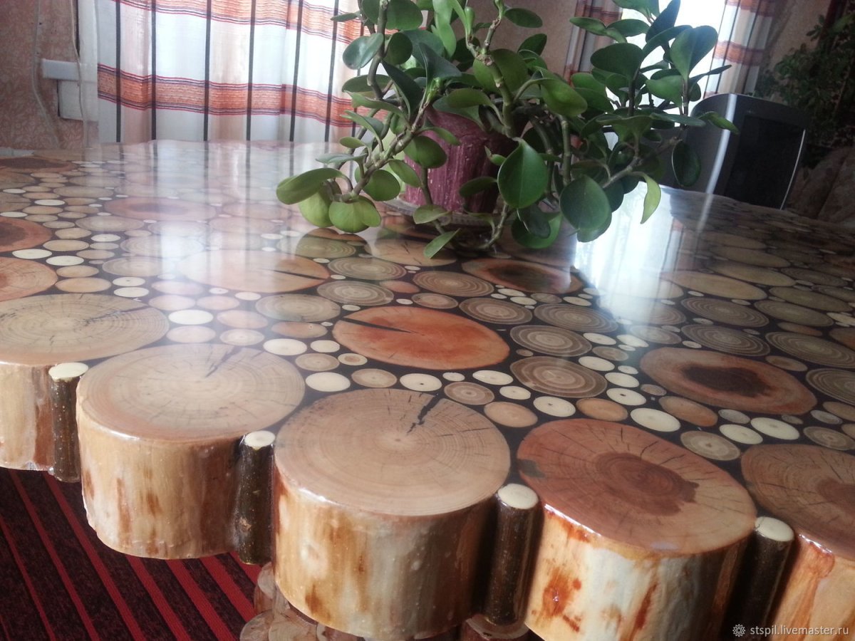 Светильник из слэба