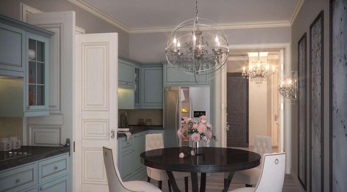 Маленькие кухни в неоклассике