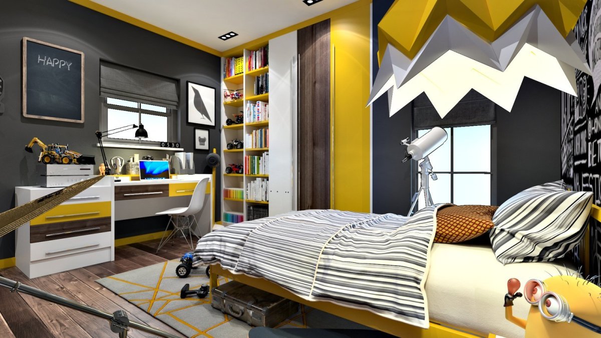 Интерьер комнаты для подростка девочки