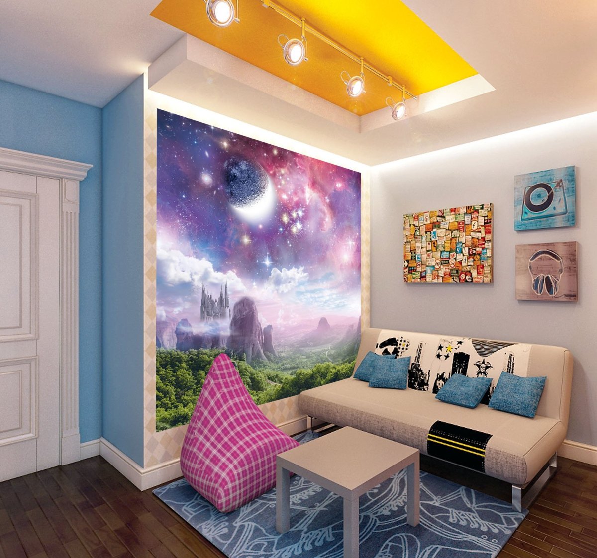 Проект комнаты для подростка девочки